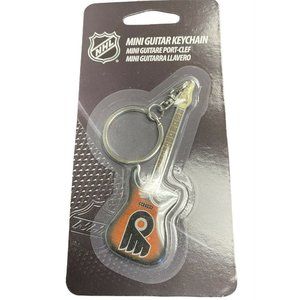 PHILADELPHIA FLYERD MINI GUITAR KEYCHAIN WOODROW NEW LICENSED NHL